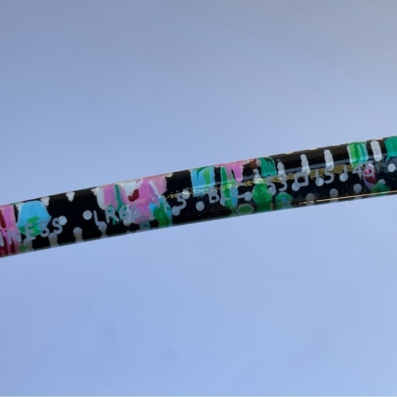 Lulu Guinness eyeglasses LR66 Black Floral Women’s Glasses Frames - Picture 10 of 10